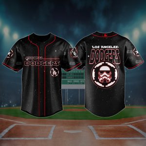 MLB x Star Wars Movie LA Dodgers Custom Baseball Jersey - NL428625