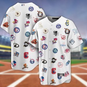 MLB x Simpson Logo Parody Custom Baseball Jersey - NL27425