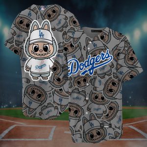 MLB x Labubu Cute LA Dodgers Custom Baseball Jersey - NL730625
