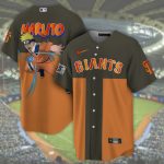 MLB SF Giants x Naruto Anime Custom Baseball Jersey - NL112725