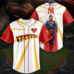 Super Man DC x MLB Custom Baseball Jersey - NL32725