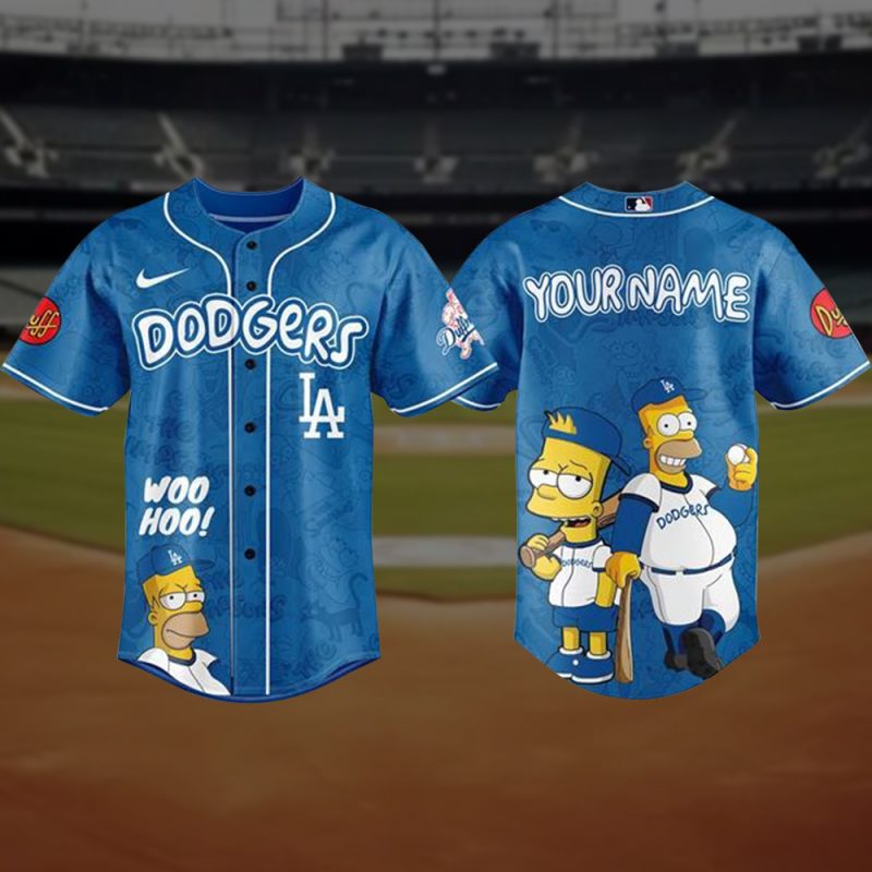 Movie The Simpson x MLB Custom Baseball Jersey - NL52725 - Image 2