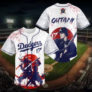 MLB Shohei Ohtani Samurai Custom Baseball Jersey - NL72725