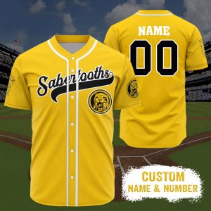 MMPR x MLB Yellow Ranger Custom Baseball Jersey - NL57725