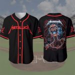 MLB x Metallica Skull Rock Heavy Metal Band Custom Baseball Jersey - NL157725