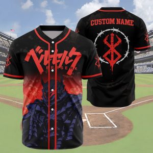 Anime Berserk x MLB Custom Baseball Jersey - NL97725