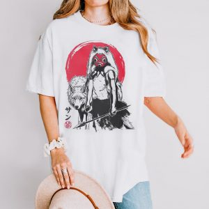 Princess Mononoko Graphic Tee, Japanese Streetwear, Anime Graphic Tee, Manga Graphic Tee, Anime Tshirt, Manga Tshirt, Japanese Tshirt - NL510725