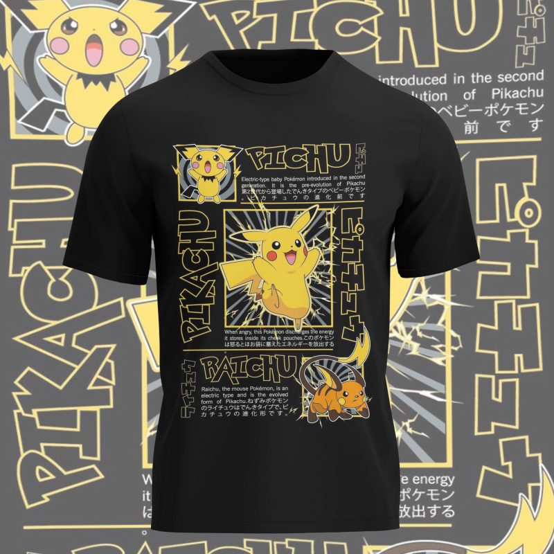 Anime Pokemon Pikachu Evolution - NL217725