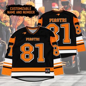 F1 McLaren Oscar Piastri Number 81 Custom Hocky Jersey - NL225725