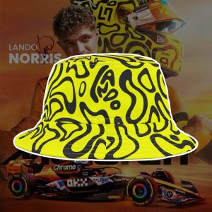 2025 Lando Norris F1 Helmet McLaren Bucket Hat, F1 Gift, Unique Motorsport Hat, Limited Edition - NL424725