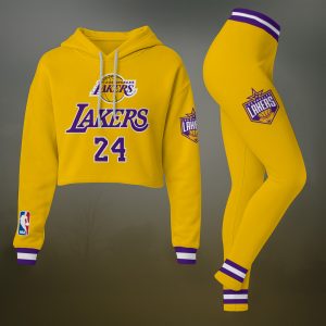 LA Lakers Cropped Hoodie and Leggings Set- XX060506