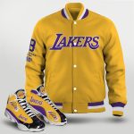 Los Angeles Lakers Varsity Jacket & Ạ13 Sneaker Set - XX1305030