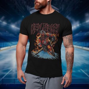 New Jersey Devil Hockey, Skeleton Shirt, Hurricanes , Unisex Heavy Cotton Tee, Graphic Tees, Bootleg Shirt, NHL Merch Tees, Crewnecks - NL3220625