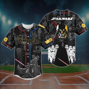 Star Wars Darth Vader MLB Art Custom Baseball Jersey Shirt - NL1028625