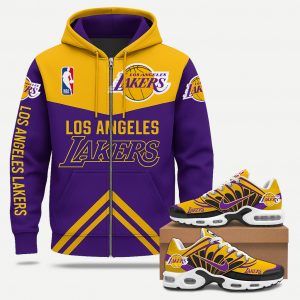 Los Angeles Lakers Zip Hoodie & Sneaker Set - XX070501