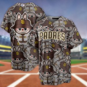 MLB x Labubu SD Padres Custom Baseball Jersey - NL228625