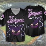 MLB Baseball x Pokemon Gengar Custom Baseball Shirt - NL727625