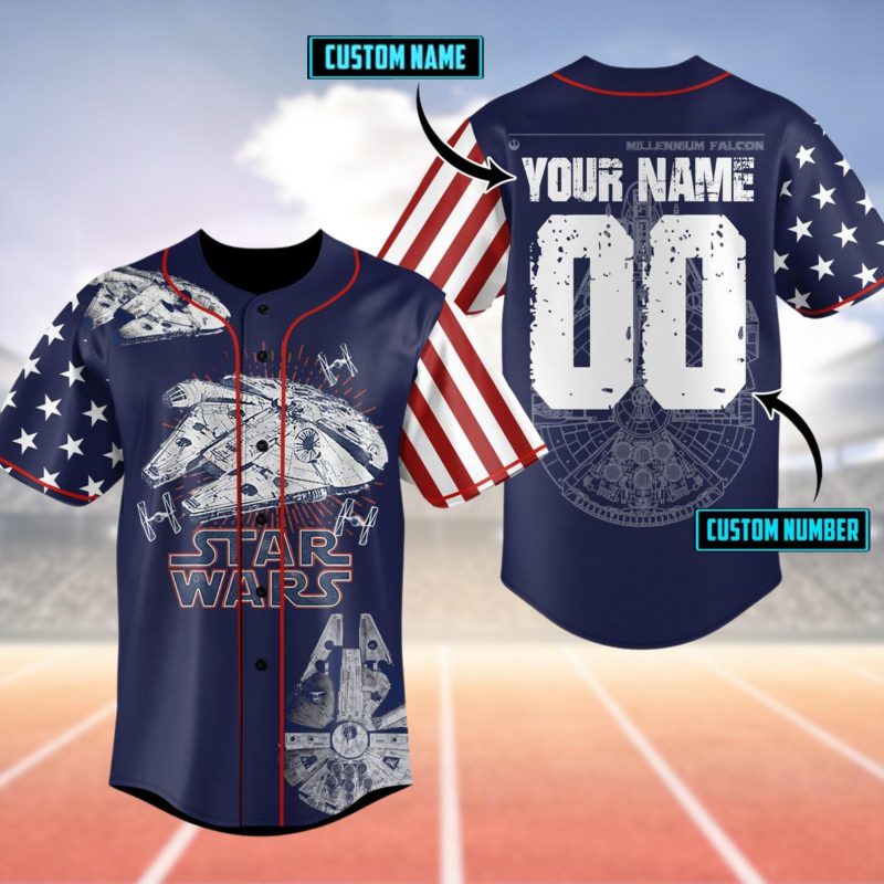 MLB x Star Wars Movie Custom Baseball Jersey - NL430625