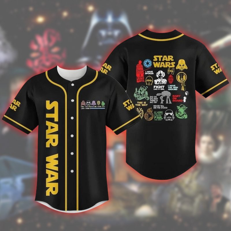 MLB x Star Wars Movie Custom Baseball Jersey - NL330625