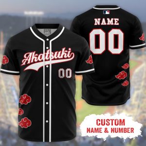 Anime Naruto Akatsuki x MLB Custom Baseball Jersey - NL17725