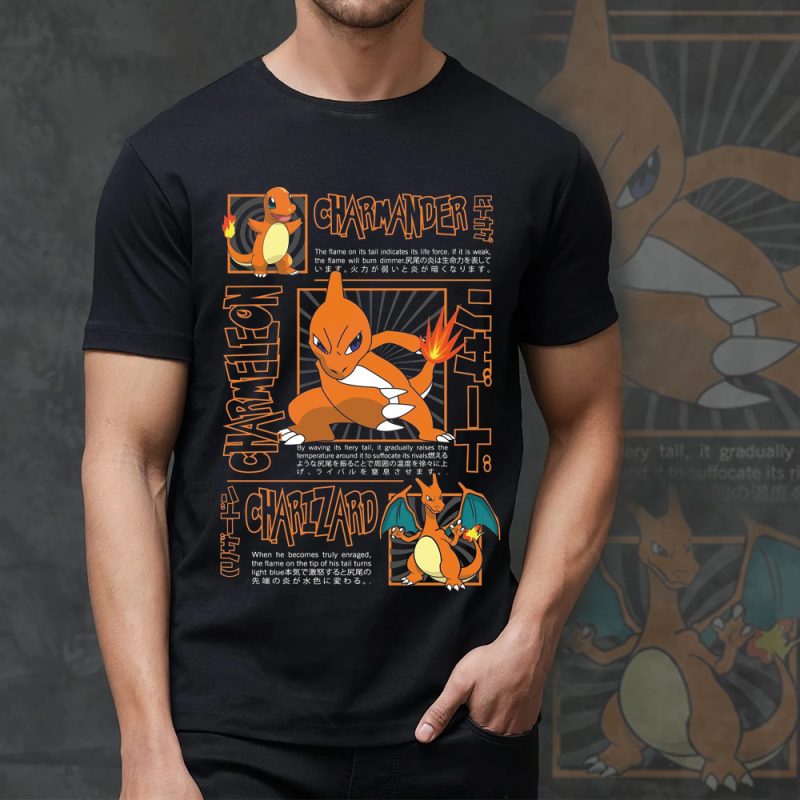 Anime Pokemon Charmander Evolution - NL317725