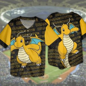 MLB x Pokemon Dragonite Evolution Custom Baseball Jersey Shirt - NL228625