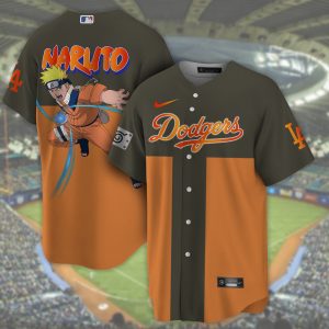 MLB SF Dodgers x Naruto Anime Custom Baseball Jersey - NL73725