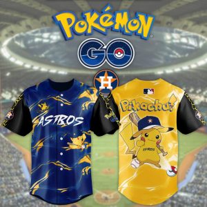 MLB Baseball x Pokemon Pikachu Custom Baseball Shirt - NL427625