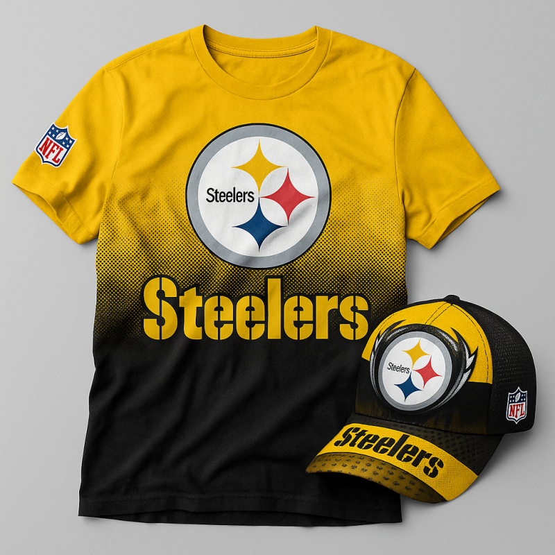 Pittsburgh Steelers T-Shirt & Cap Set - XX130521