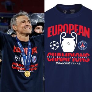 PSG UCL Champions 2025 European Champions Graphic Shirts  - XX010602
