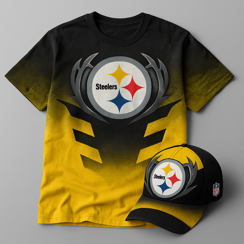 Pittsburgh Steelers T-Shirt & Cap Set - XX130520