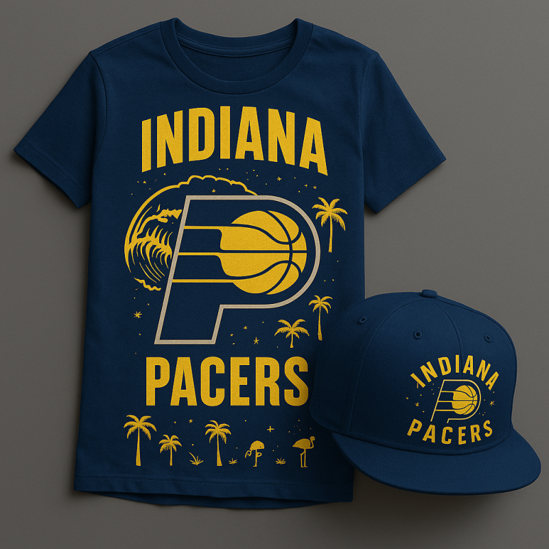Indiana Pacers T-Shirt & Snapback Set - XX170558