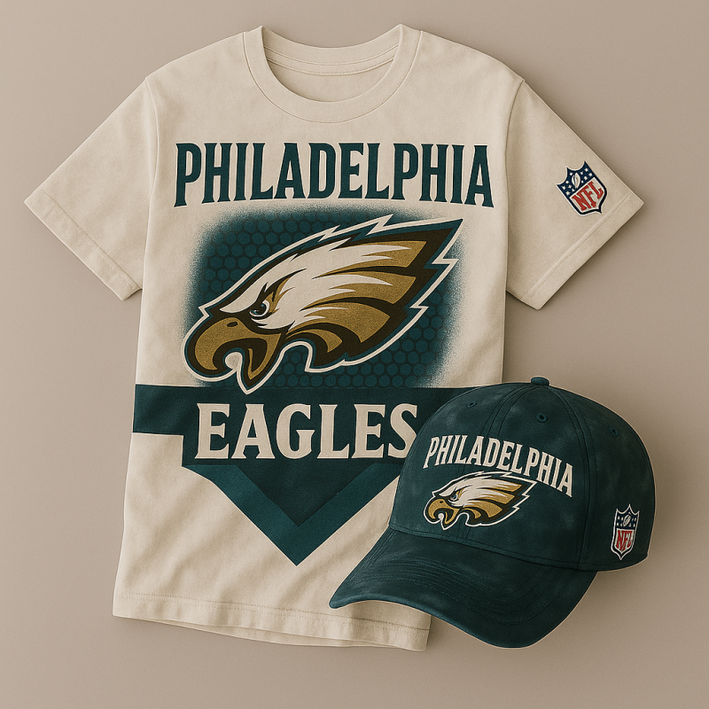 Philadelphia Eagles T-Shirt & Cap Set - XX170562