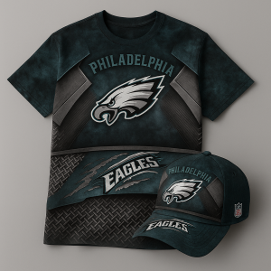 Philadelphia Eagles T-Shirt & Cap Set - XX170551