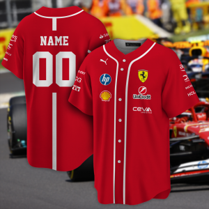 F1 Ferrari Scuderia Ferrari 2025 Team Baseball Jersey - NL222725
