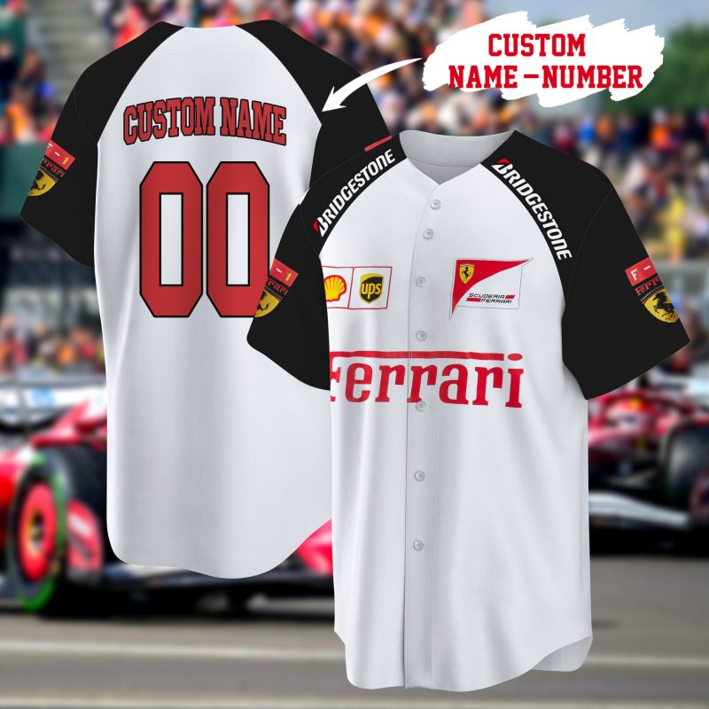 Ferrari F1 Racing Scuderia Ferrari Baseball Jersey - NL216725