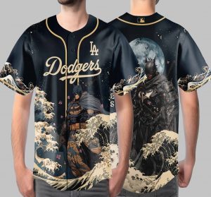 DC Batman x MLB LA Dodgers Custom Baseball Jersey - NL102725