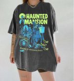 Comfort Colors® Retro The Haunted Mansion Shirt, Disney Spooky Season Shirt, Madam Leota Hitchhiking Ghosts, Halloween Gothic Family Shirt - NL0125