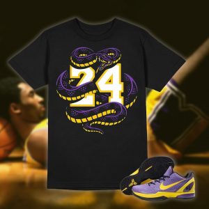 NBA GOAT Kobe Bryant, Number 24 Matching Shoe, Mamba Mentality Custom T-shirt - NL819625