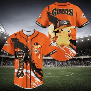 MLB San Francisco Giants Baseball x Pokemon Squirtle Custom Baseball Shirt - NL1127625