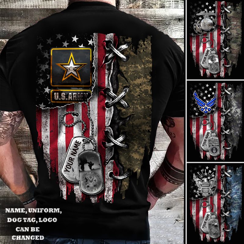 Veteran Shirt, 4th of July Shirt, US Army Shirt, America Retro Shirt, Usa Shirt, USA Flag - DCH0225