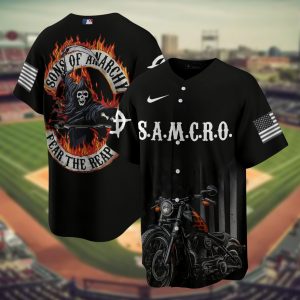 Movie Sons of Anarchy x MLB Baseball Jersey - NL19725