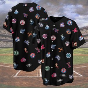 MLB x Star Wars All Team Logo Parody Custom Baseball Jersey - NL47425