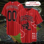 Movie Naruto Akatsuki Clan x MLB Custom Baseball Jersey - NL48725