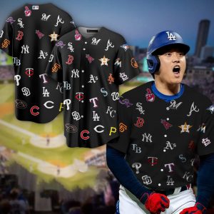 All Team MLB Logo 2 Custom Baseball Jersey - NL77425