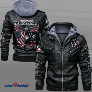 Houston Texans Leather Hood Jacket - XX051413