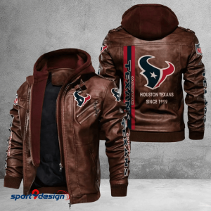 Houston Texans Leather Hood Jacket - XX051412