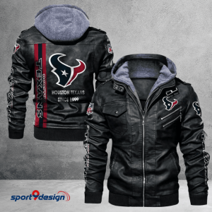 Houston Texans Leather Hood Jacket - XX051411