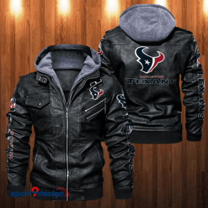 Houston Texans Leather Hood Jacket - XX051407
