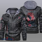 Houston Texans Leather Hood Jacket - XX051405